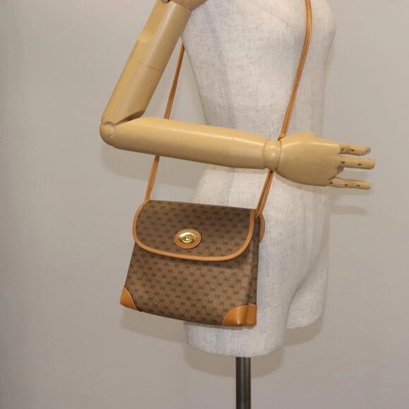 GUCCI Micro GG Supreme Shoulder Bag PVC Beige Gold 007 92 5548 Auth ep10883 - Picture 3 of 16